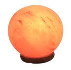 Pearl Himalayan salt lamp - round globe shape