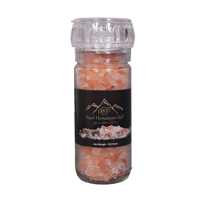 Pearl Himalayan pink salt crystal grinder